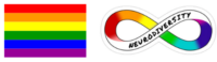pride and neurodivergent flags
